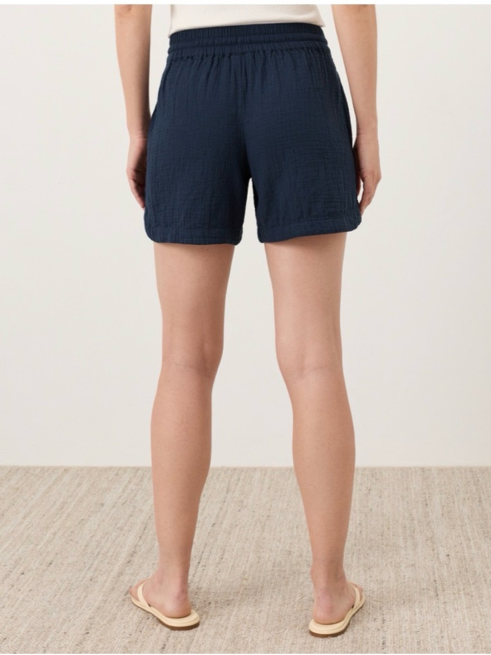 NWT Pact Double Gauze Curved Hem Shorts - Picture 3 of 4